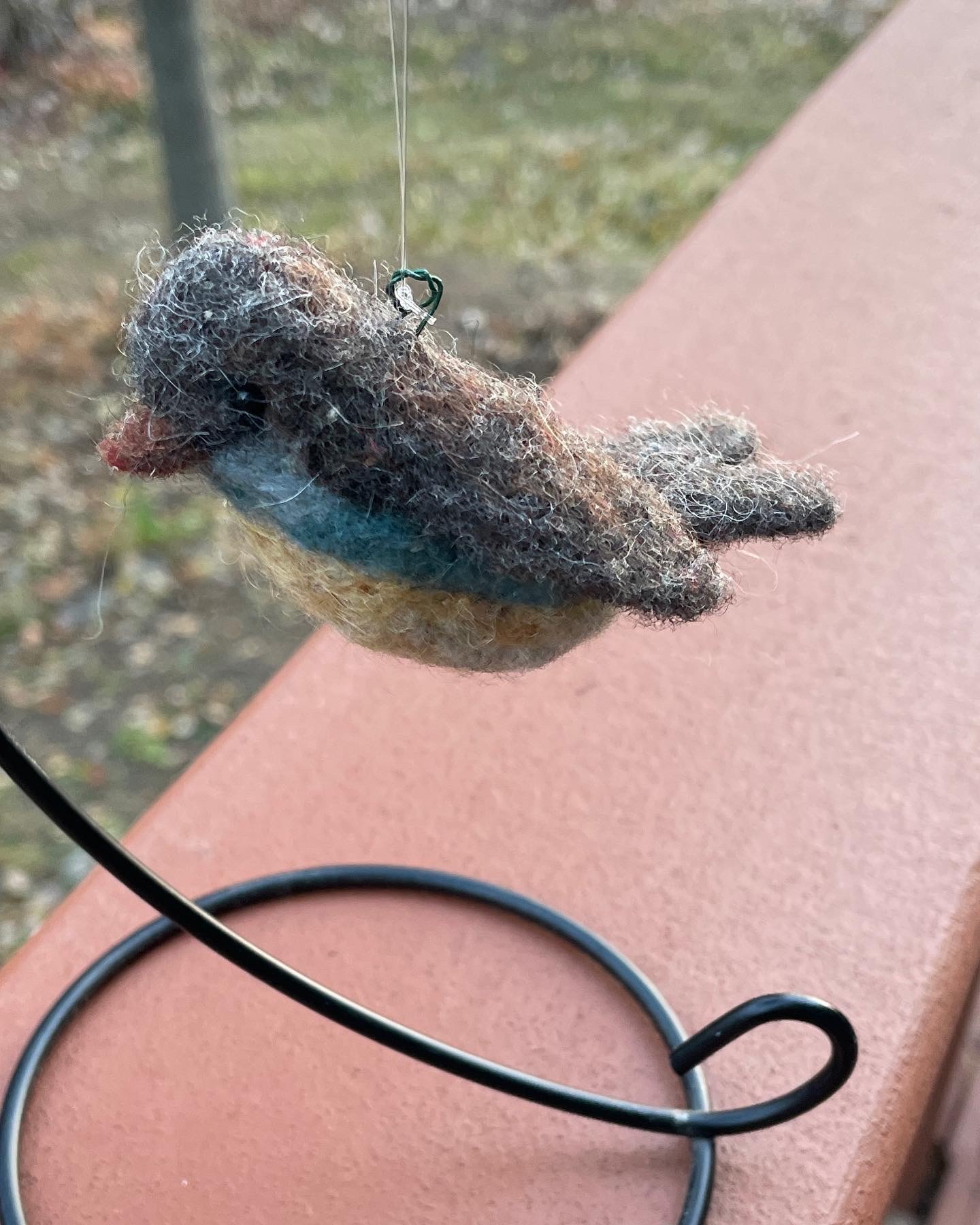 needle felted birds